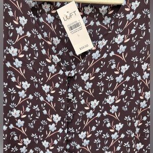 LOFT floral blouse
